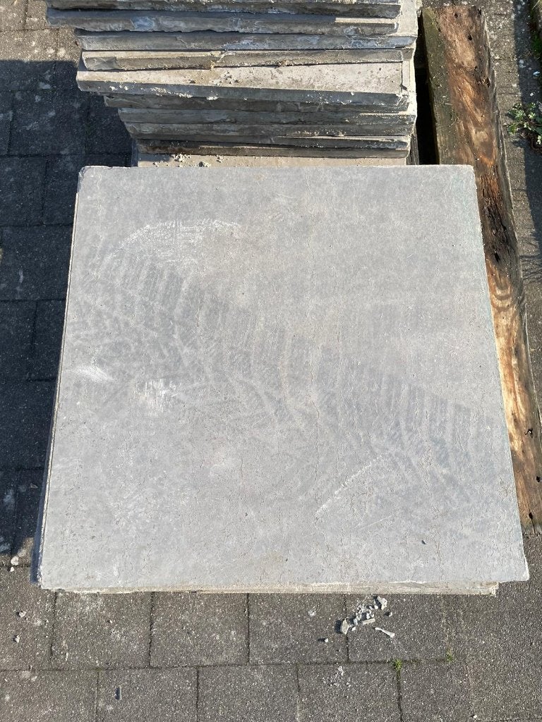 Terrastegel natuursteen grijs, Tuiles de terrasse, Utilisé, 10 m²² ou plus, Enlèvement