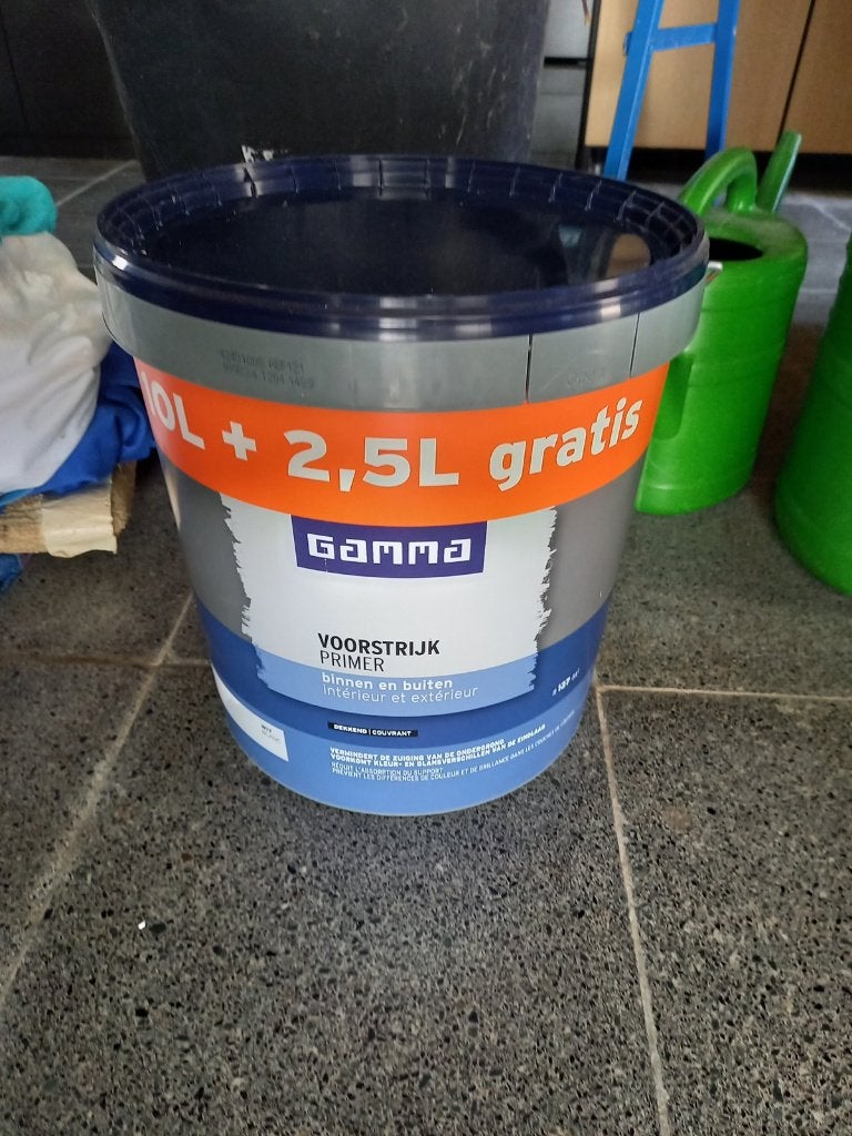 12L primer wit gamma, Doe-het-zelf en Bouw, Ophalen, Wit, Nieuw, Verf