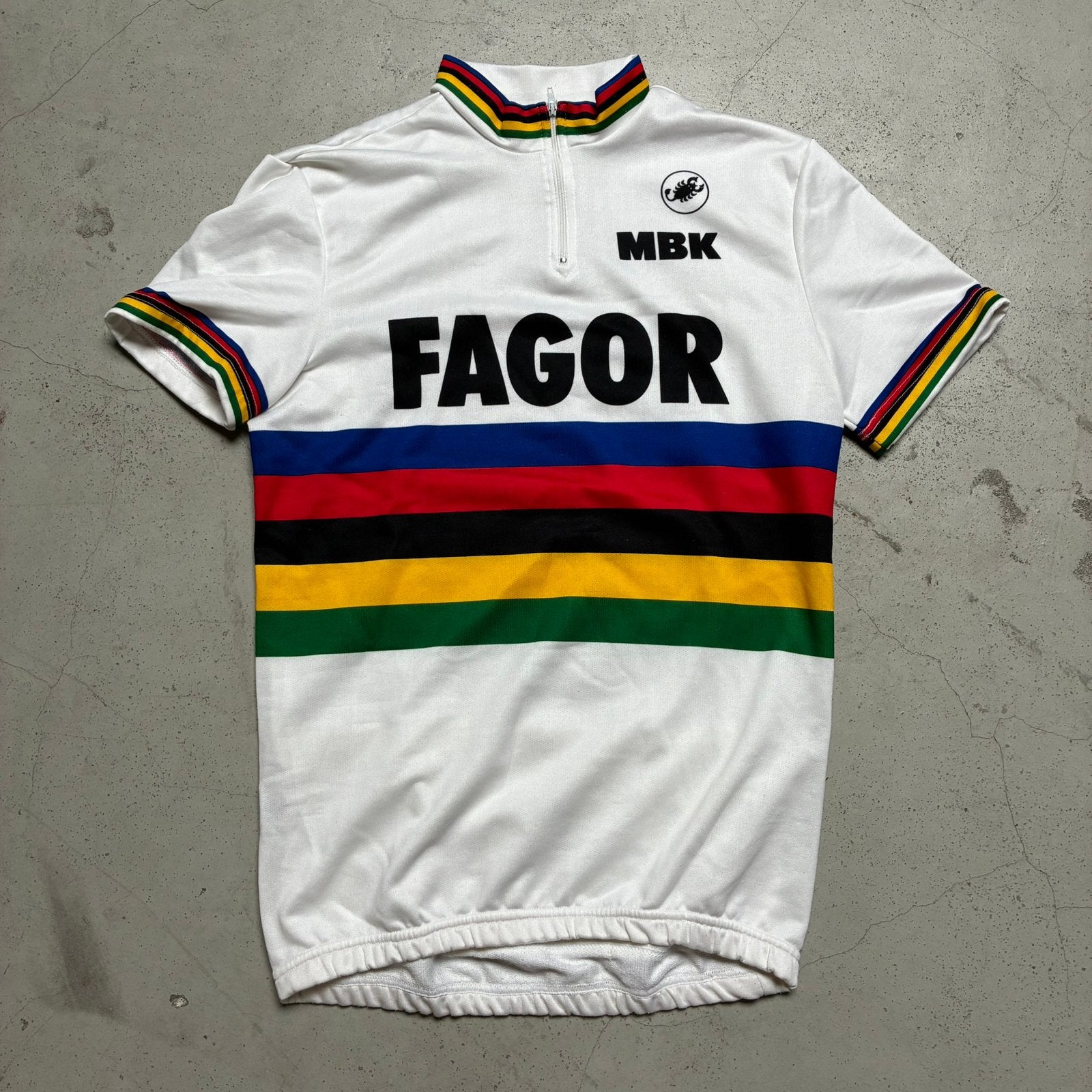 Stephen Roche Fagor WK 1988 koerstrui wielertrui, Ophalen of Verzenden, Zo goed als nieuw, M