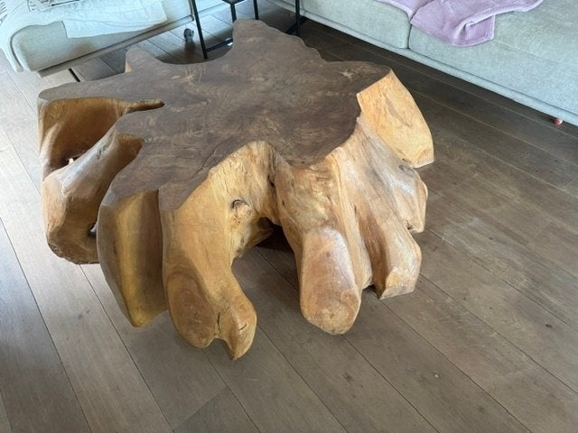 salontafel, Maison & Meubles, Tables | Tables de salon, Teck, 100 à 150 cm, Enlèvement, Utilisé