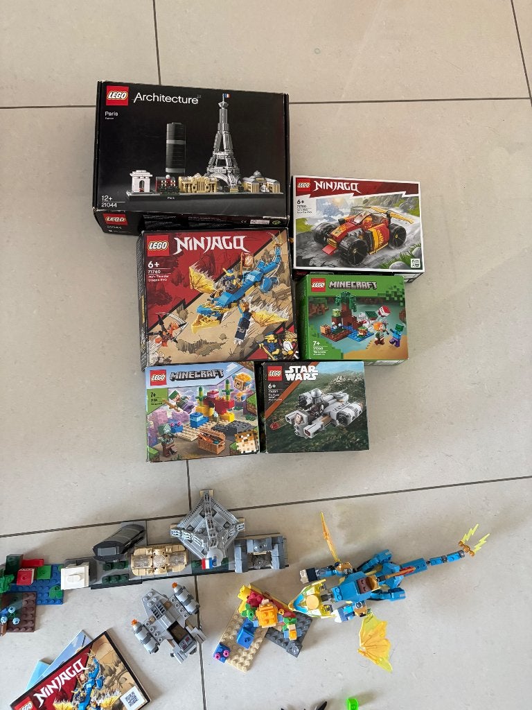 Lotje lego sets 21044, 71760, 71780, 21240, 21164, 75321, Lego, Ophalen of Verzenden, Zo goed als nieuw, Minifiguur