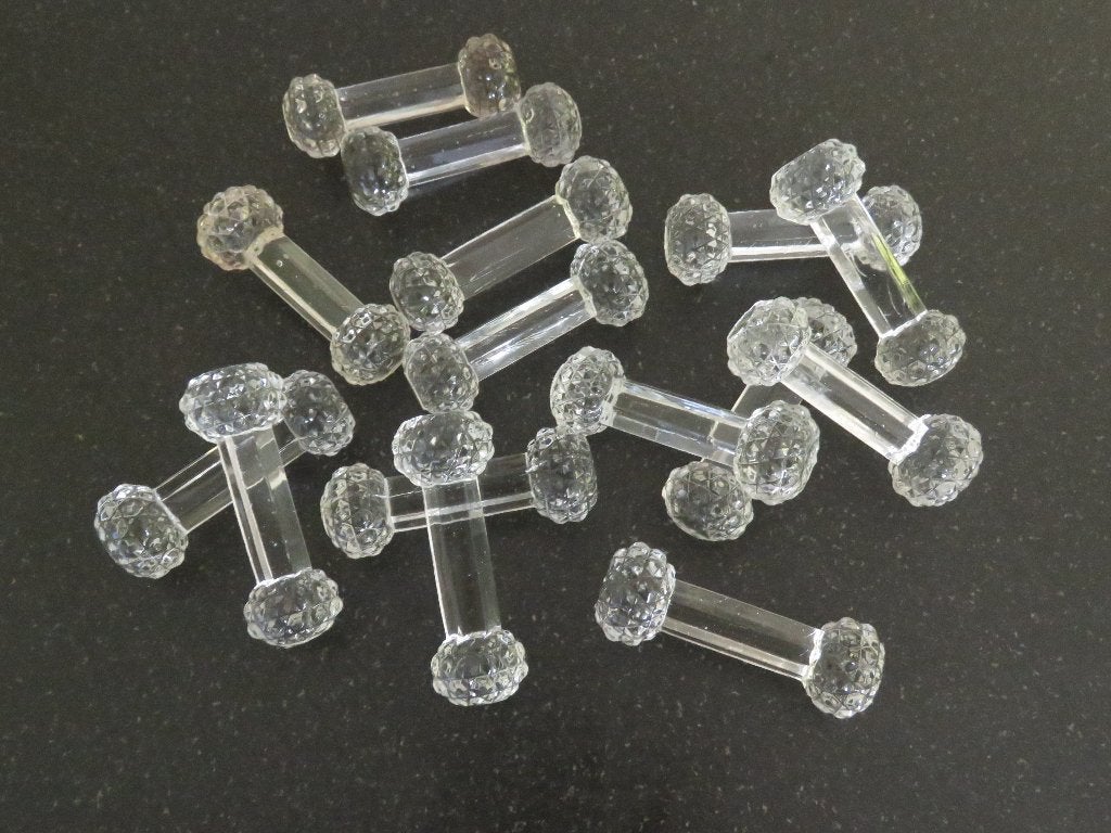 Vintage glazen messenleggers, Ophalen of Verzenden