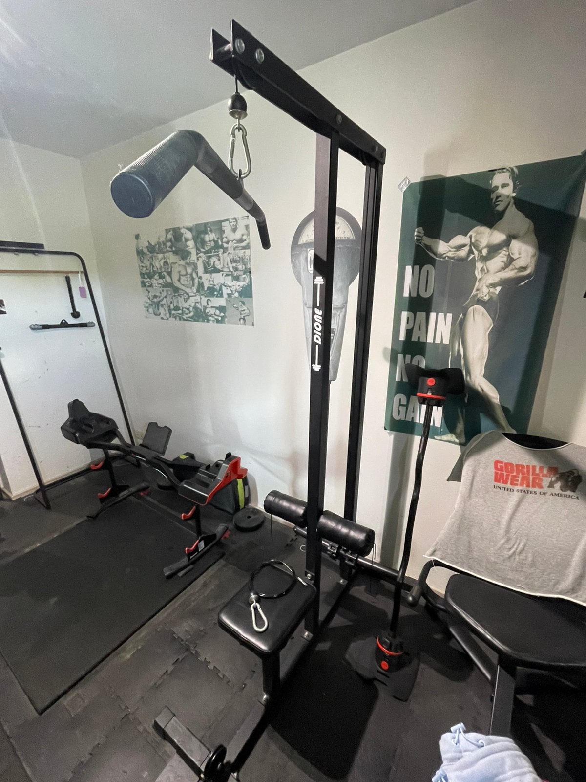 Lat pulldown machine, Sport en Fitness, Ophalen, Zo goed als nieuw, Rug