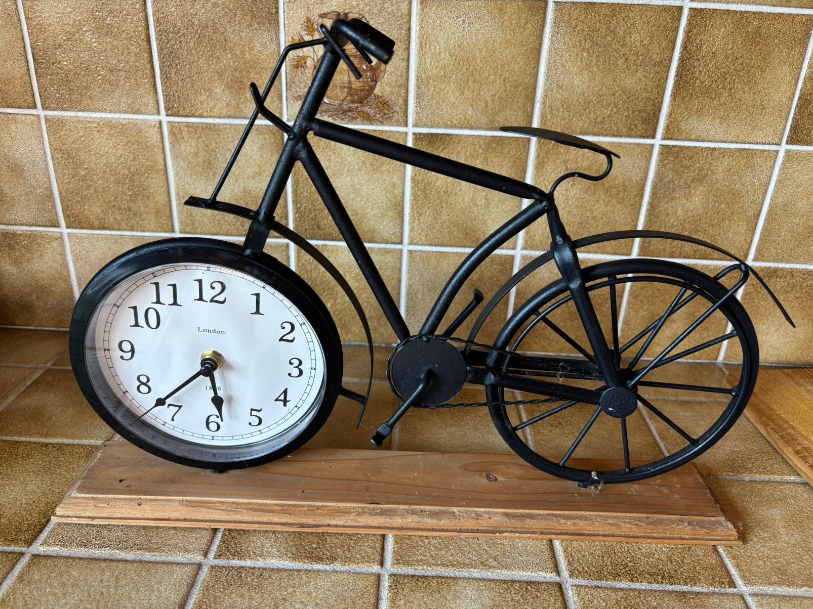 Fiets met klok erin, Antiek en Kunst, Curiosa en Brocante, Ophalen of Verzenden