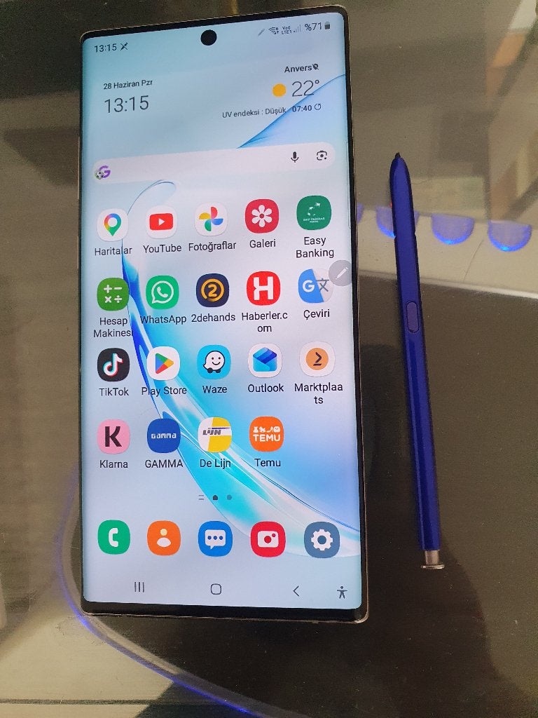 tekoop samsung note 10 plus 256 gb perfecte staat, Telecommunicatie, Mobiele telefoons | Samsung, Ophalen, Blauw, Zo goed als nieuw