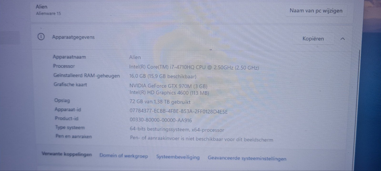 Gaming Laptop AlienWare, Computers en Software, Windows Laptops, Ophalen