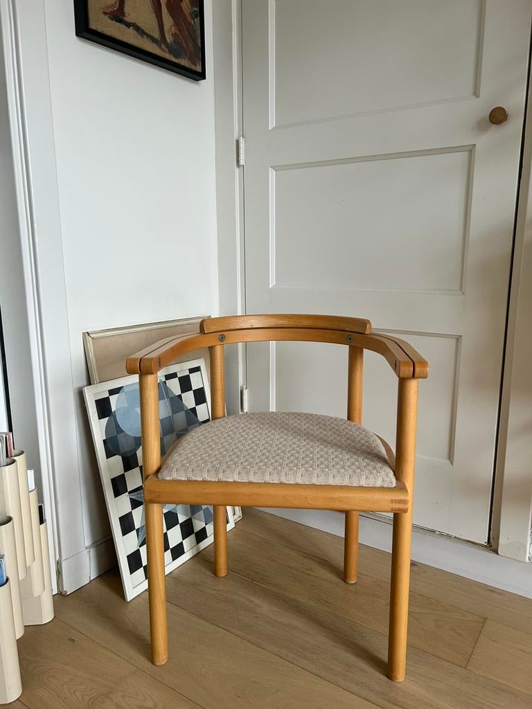 Set vintage design stoelen, Huis en Inrichting, Stoelen, Zo goed als nieuw, Hout, Ophalen