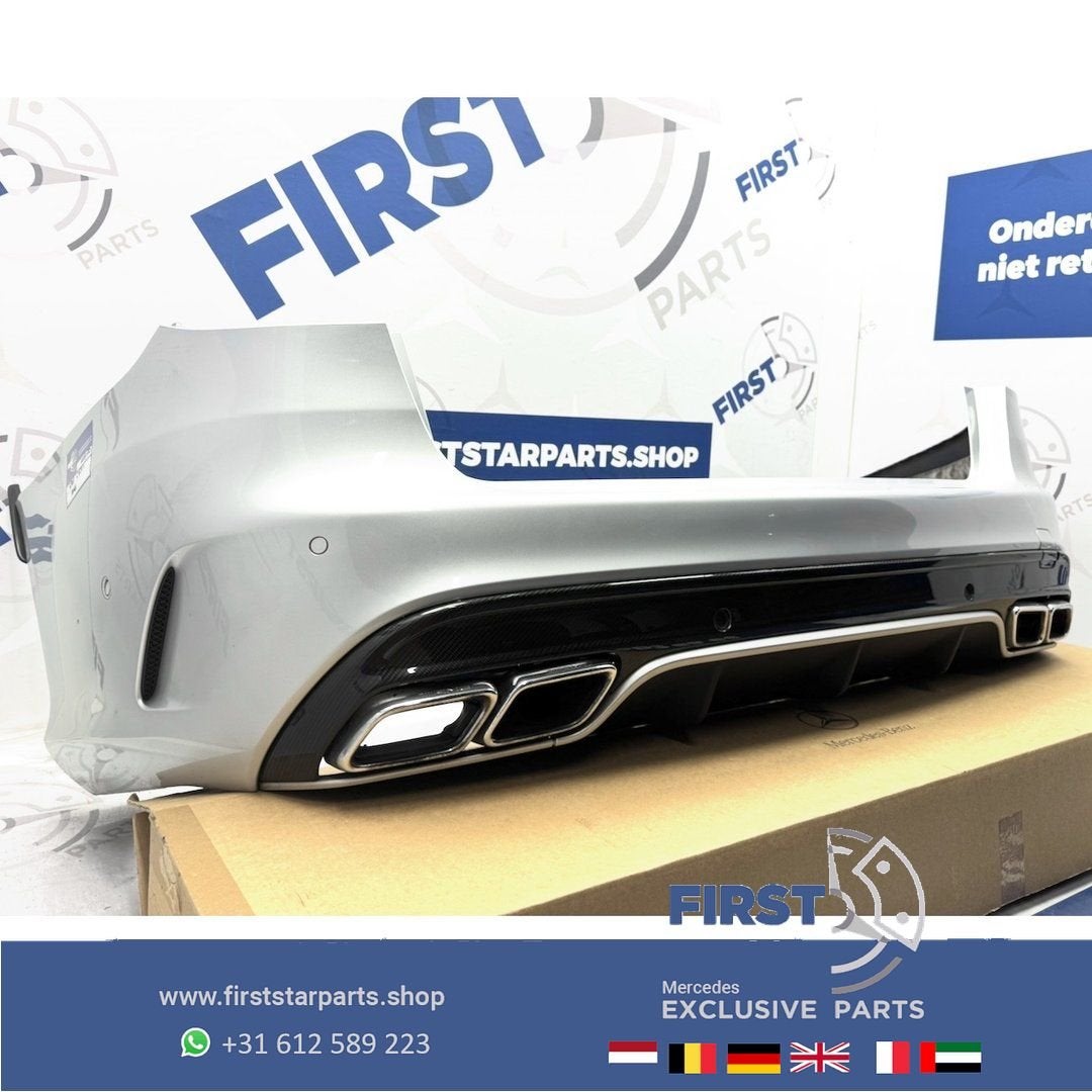 C63s BUMPER S205 C63 AMG Achterbumper W205 COMPLEET + CARBON, Auto-onderdelen, Gebruikt, -, Ophalen of Verzenden, Achter