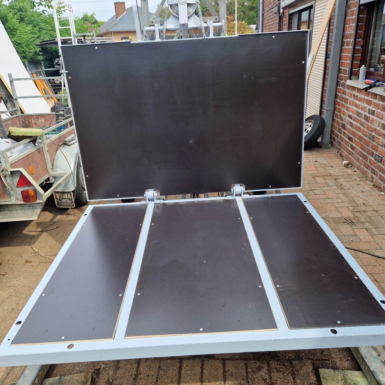 bouwlift bouwmat 220volt 2 verdiepen hoog, Enlèvement, Utilisé, Ascenseur de chantier