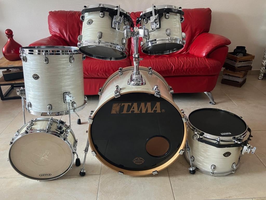 Tama Starclassic Birch White Silk - Made In Japan - 2004, Musique & Instruments, Enlèvement, Utilisé, Tama