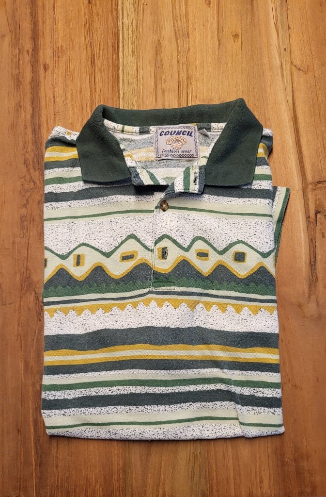 Gestreepte herenpolo, Kleding | Heren, Ophalen, Gedragen, Maat 52/54 (L), Meerkleurig