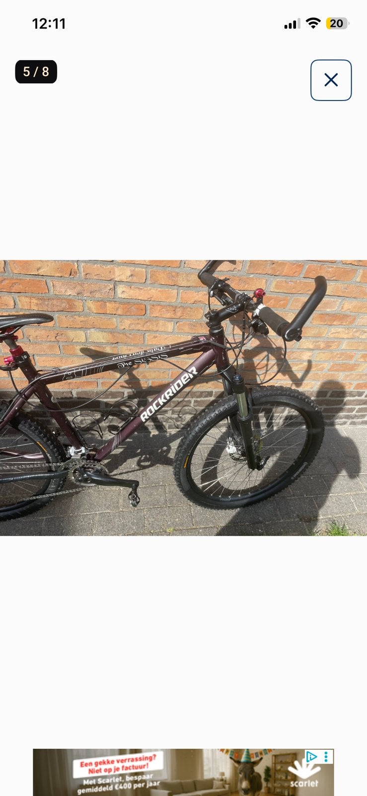 Rockrider mountainbike 27.5 inch  zo goed als nieuw, Fietsen en Brommers, Ophalen, Zo goed als nieuw