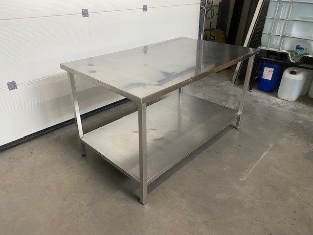 (85) Mooie inox afwastafel 150 breed., Ophalen, Gebruikt, Inox Meubilair