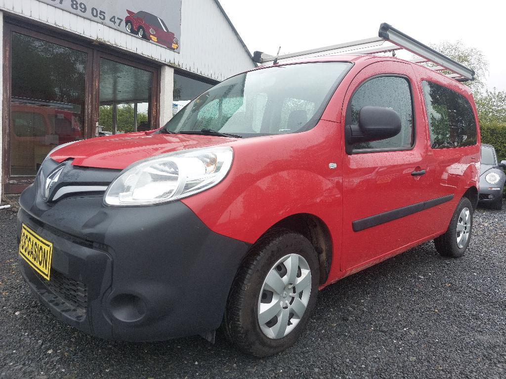 Renault Kangoo 1.2i Utilitaire 3 Places, Autos, Rouge, Euro 6, Entreprise, 3 places