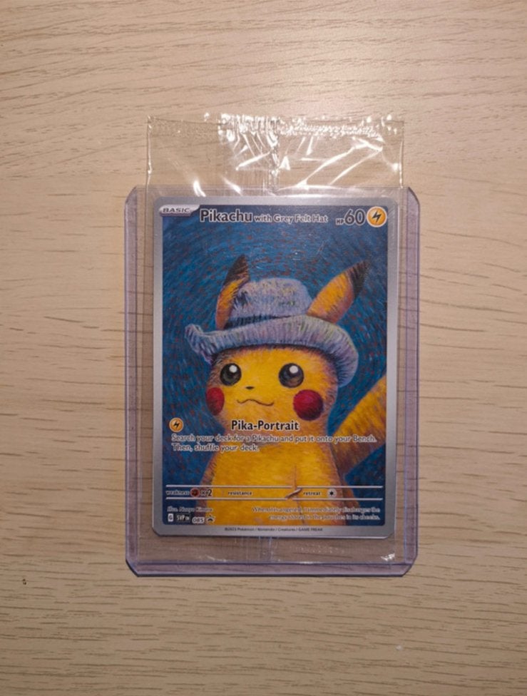 Pikachu x Van Gogh Pokemon card, Hobby en Vrije tijd, Ophalen, Zo goed als nieuw
