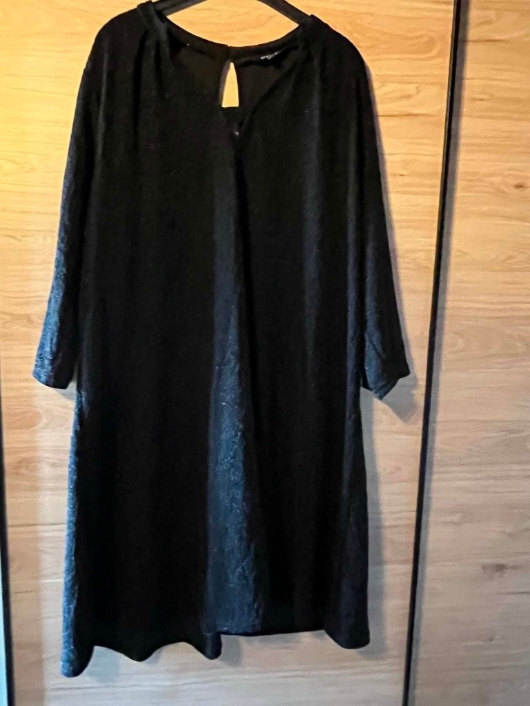 zwart kleed ms mode xxl 52, Enlèvement ou Envoi, Comme neuf, Robe, MS Mode