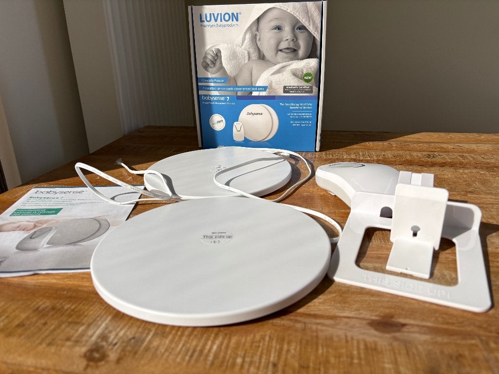 Luvion Babysense 7 Sensormatje 2 schijven, zo goed als nieuw, Kinderen en Baby's, Ophalen, Zo goed als nieuw
