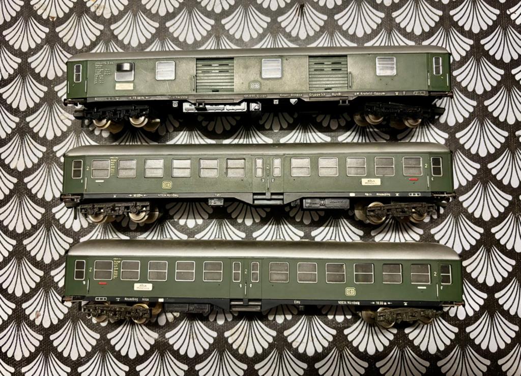 Wagons DB voyageurs Fleischmann HO, Enlèvement ou Envoi, Comme neuf, Fleischmann