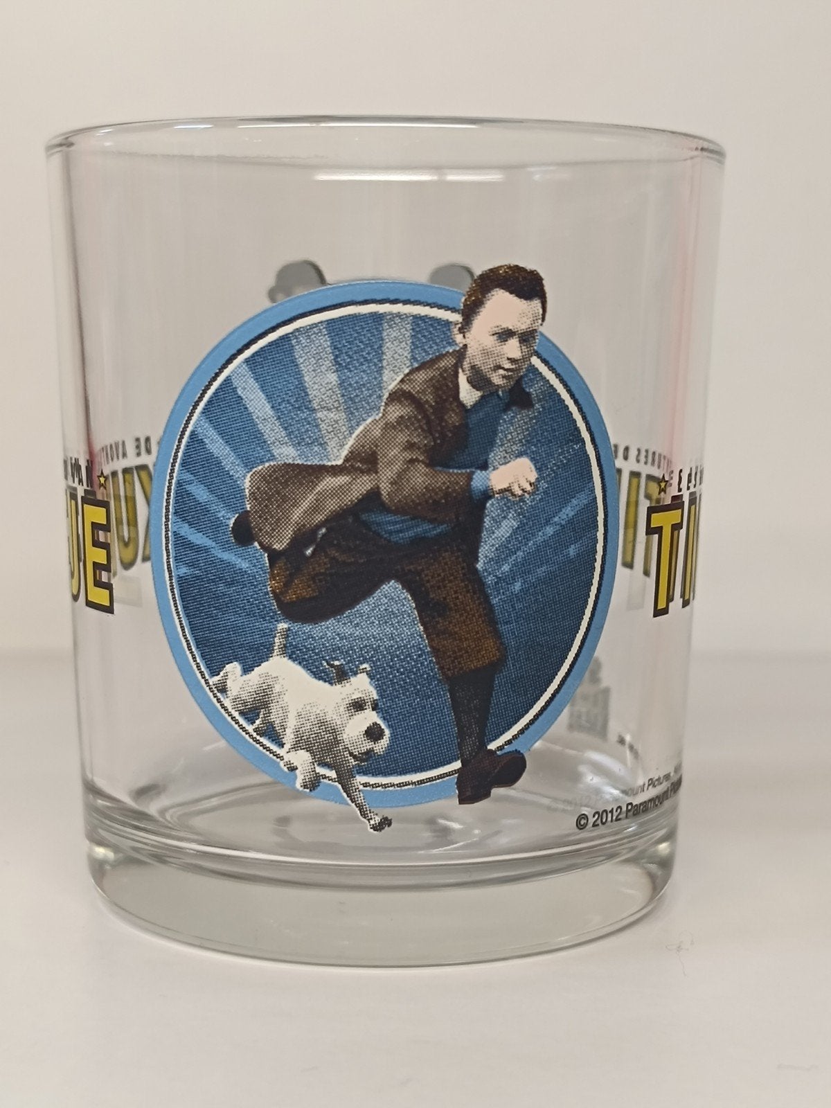 TinTin Kuifje 2012 glas, Verzamelen, Ophalen of Verzenden, Kuifje