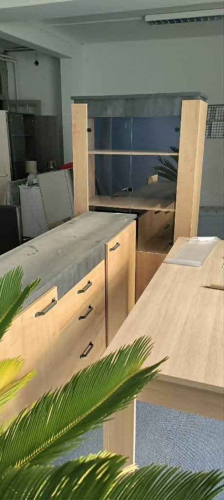 A vendre : Meuble buffet + vitrine en ensemble — 200€, Maison & Meubles, Armoires | Buffets, Comme neuf, 100 à 150 cm, 150 à 200 cm