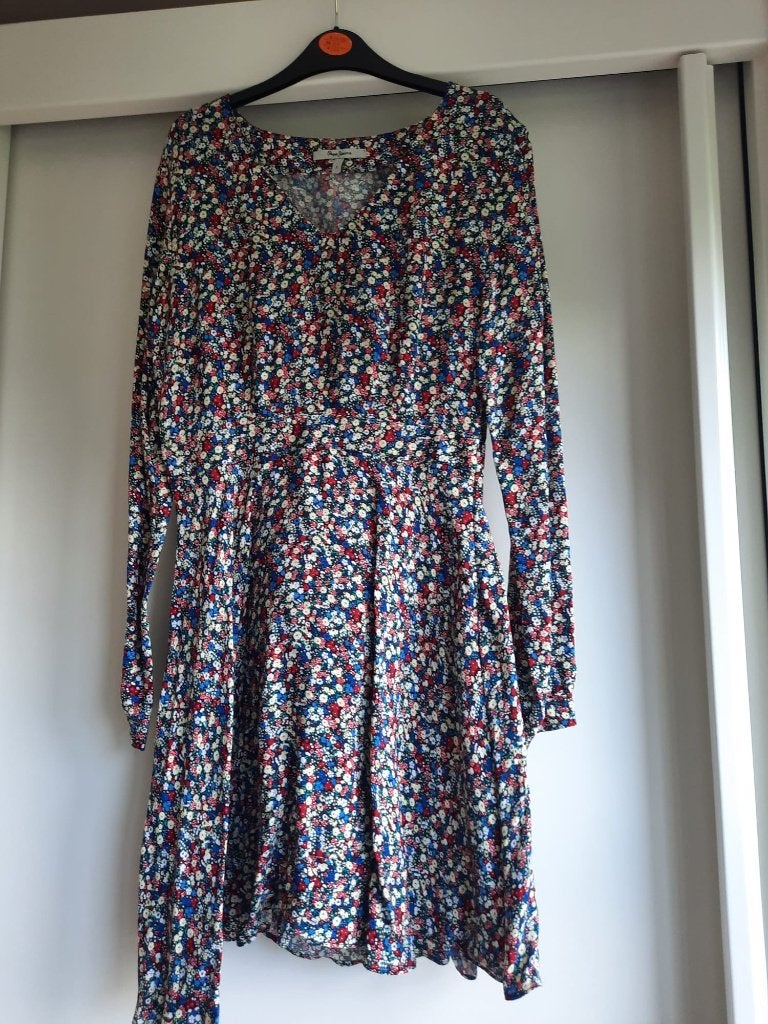 Lichte zomerjurk met lange mouwen, maat S, Kleding | Dames, Ophalen, Blauw, Nieuw, Maat 36 (S)