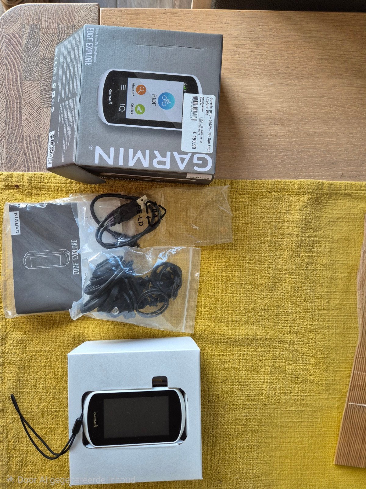 Garmin edge te koop, Ophalen