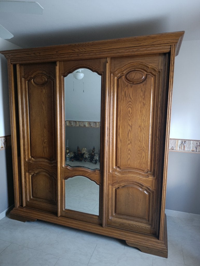 garde robe chêne, Maison & Meubles, Armoires | Penderies & Garde-robes, Enlèvement, Utilisé, Chêne, Avec porte(s)