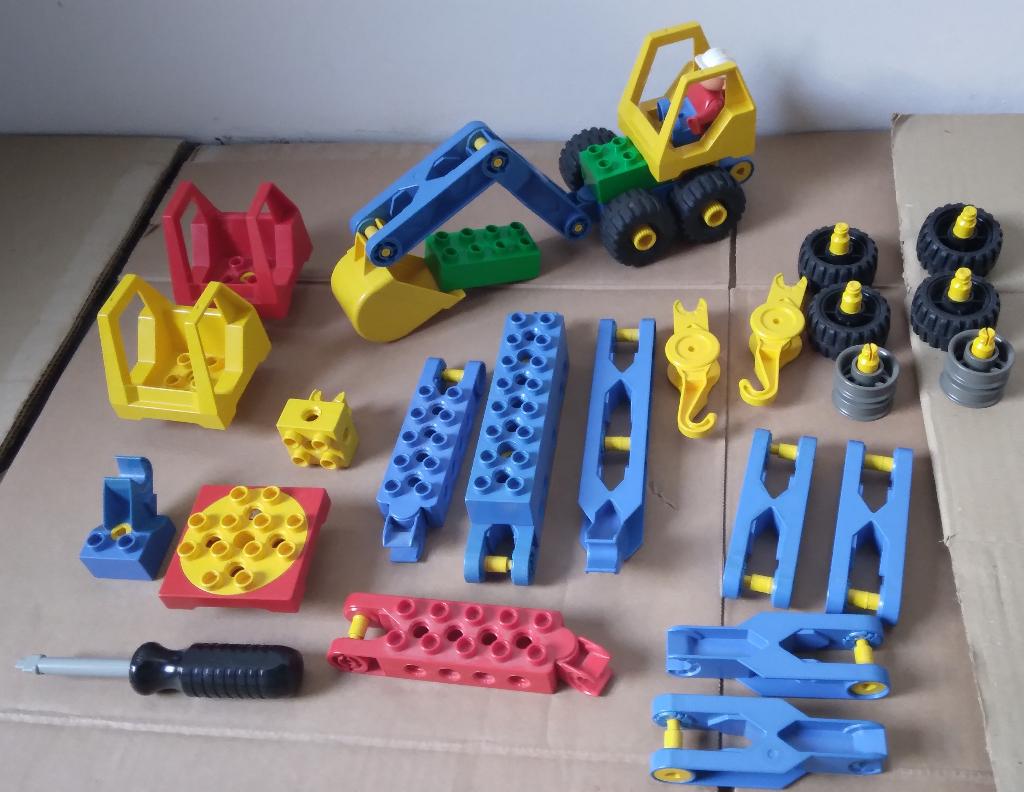 Mini Digger - Duplo (Toolo) #2915 (1995), Ensemble complet, Enlèvement, Duplo, Toolo