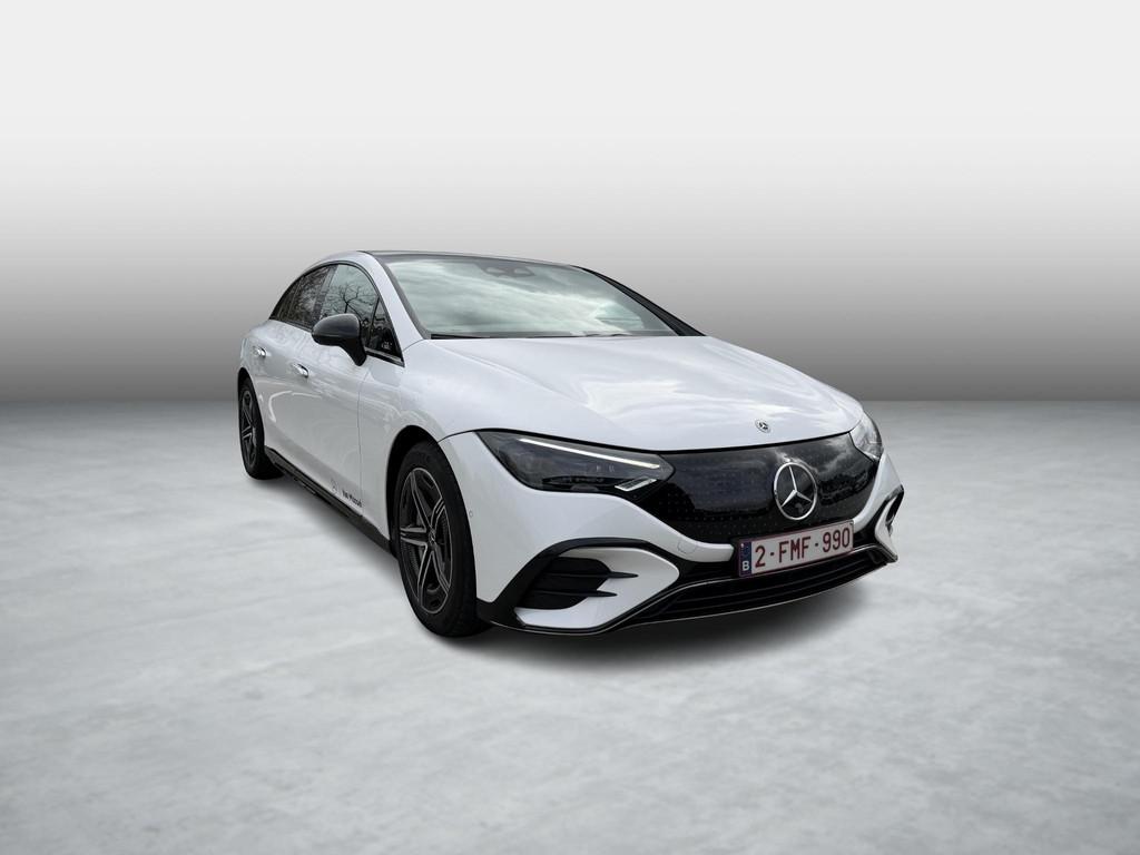 Mercedes-Benz EQE 350 AMG Line + LEDER + DIGITAL LIGHT + BUR, Auto's, Mercedes-Benz, Automaat, Wit, 96 kWh, EQE