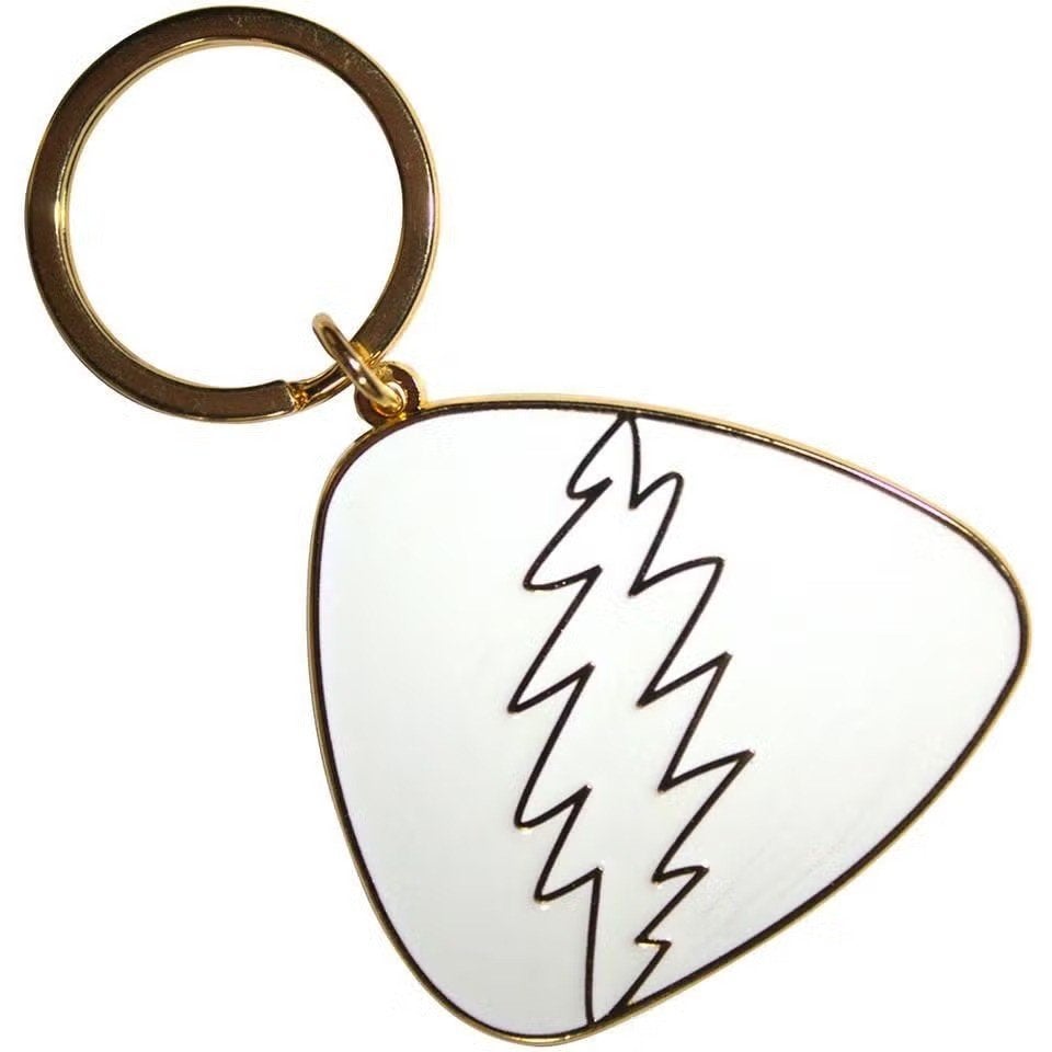 Grateful Dead - White Plectrum - Sleutelhanger off. merch, Ophalen of Verzenden, Nieuw