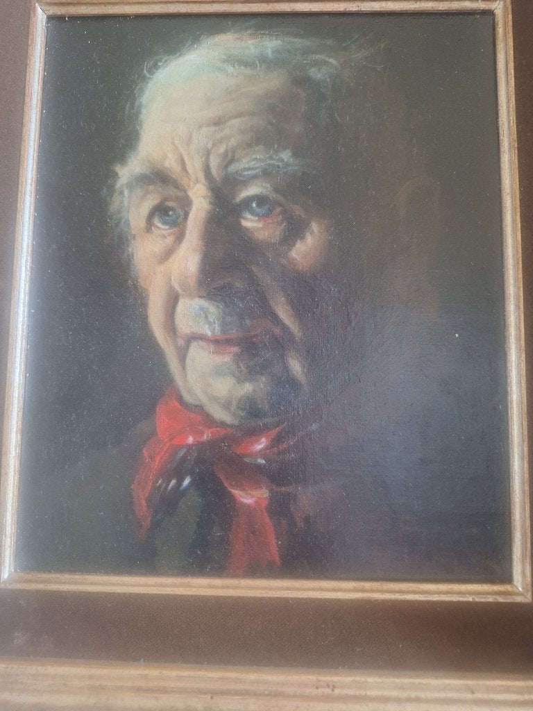 Schilderij, Antiek en Kunst, Kunst | Schilderijen | Klassiek, Ophalen, Paneel, Portret of Personen, Gesigneerd