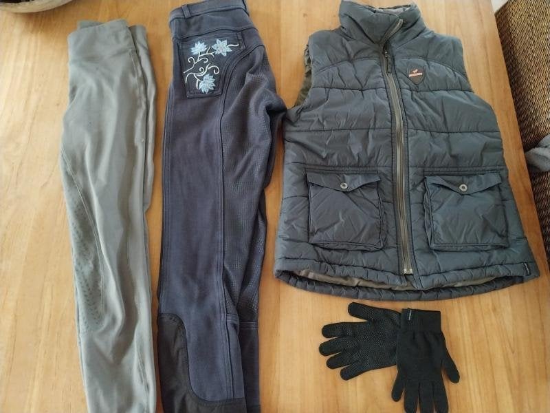 Paardrijkledij meisje, Animaux & Accessoires, Vêtements d'équitation, Enlèvement ou Envoi, Utilisé, Enfants, Vêtements d'extérieur