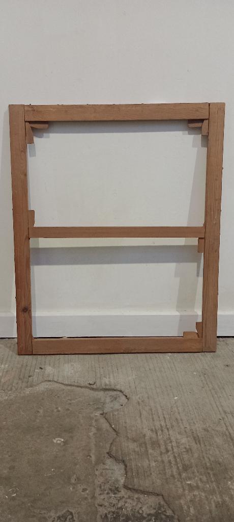 Châssis à clés ancien en bois massif – 43x53 cm,  c44, Enlèvement, Utilisé, Bois