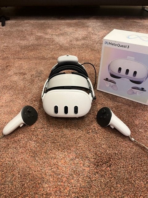 Meta Quest 3 512GB+Batterij headstrap, Games en Spelcomputers, Virtual Reality, Ophalen of Verzenden, Zo goed als nieuw, VR-bril