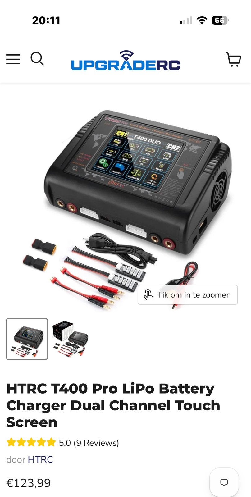Chargeur lipo neuf possible jusqu’à 6s, Ophalen