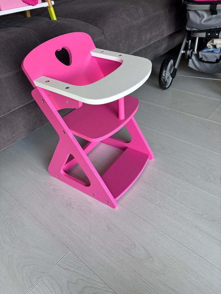Chaise en bois pour poupées, Enlèvement, Comme neuf, Autres types