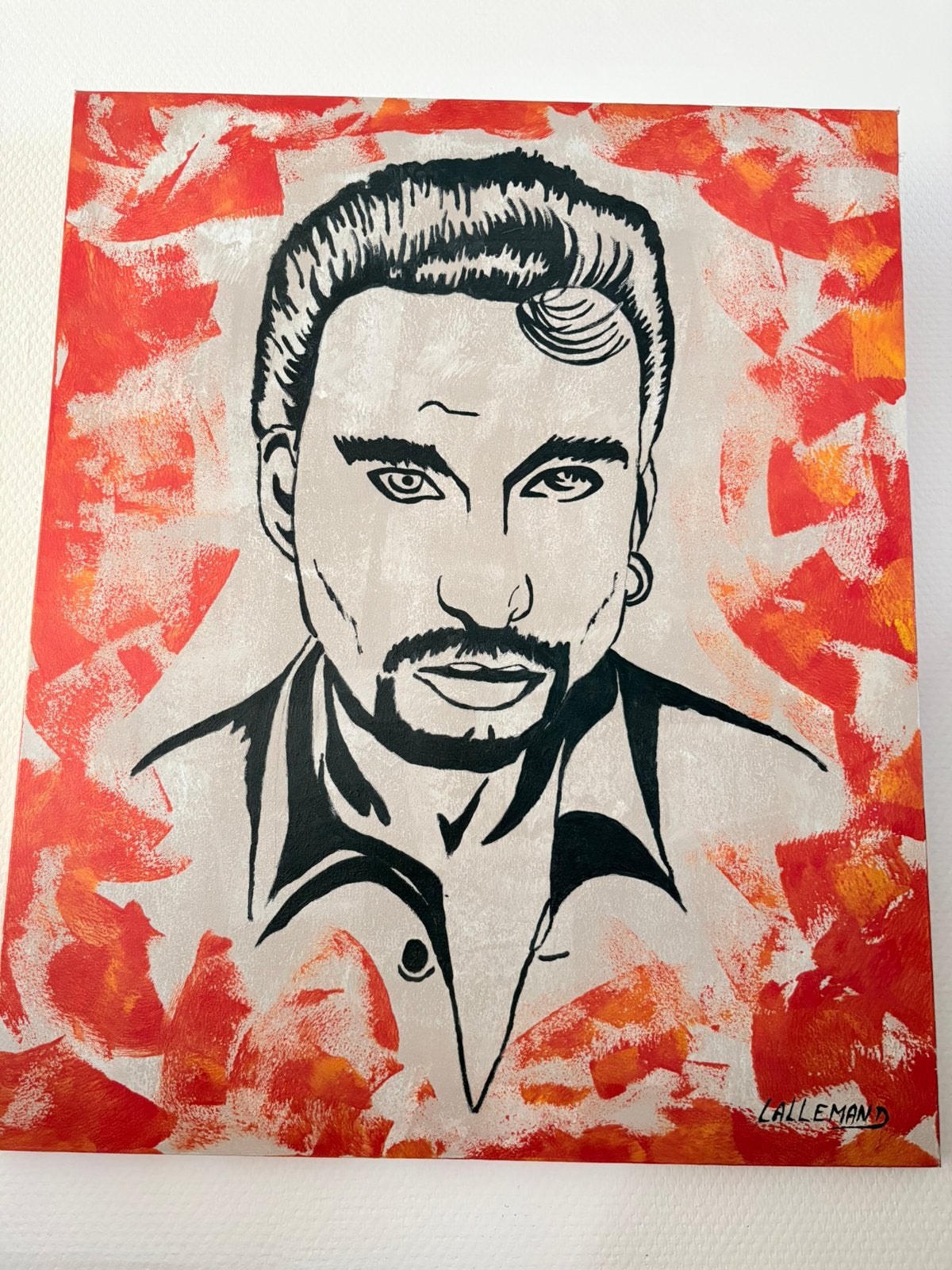 Cadre johnny Hallyday, Enlèvement