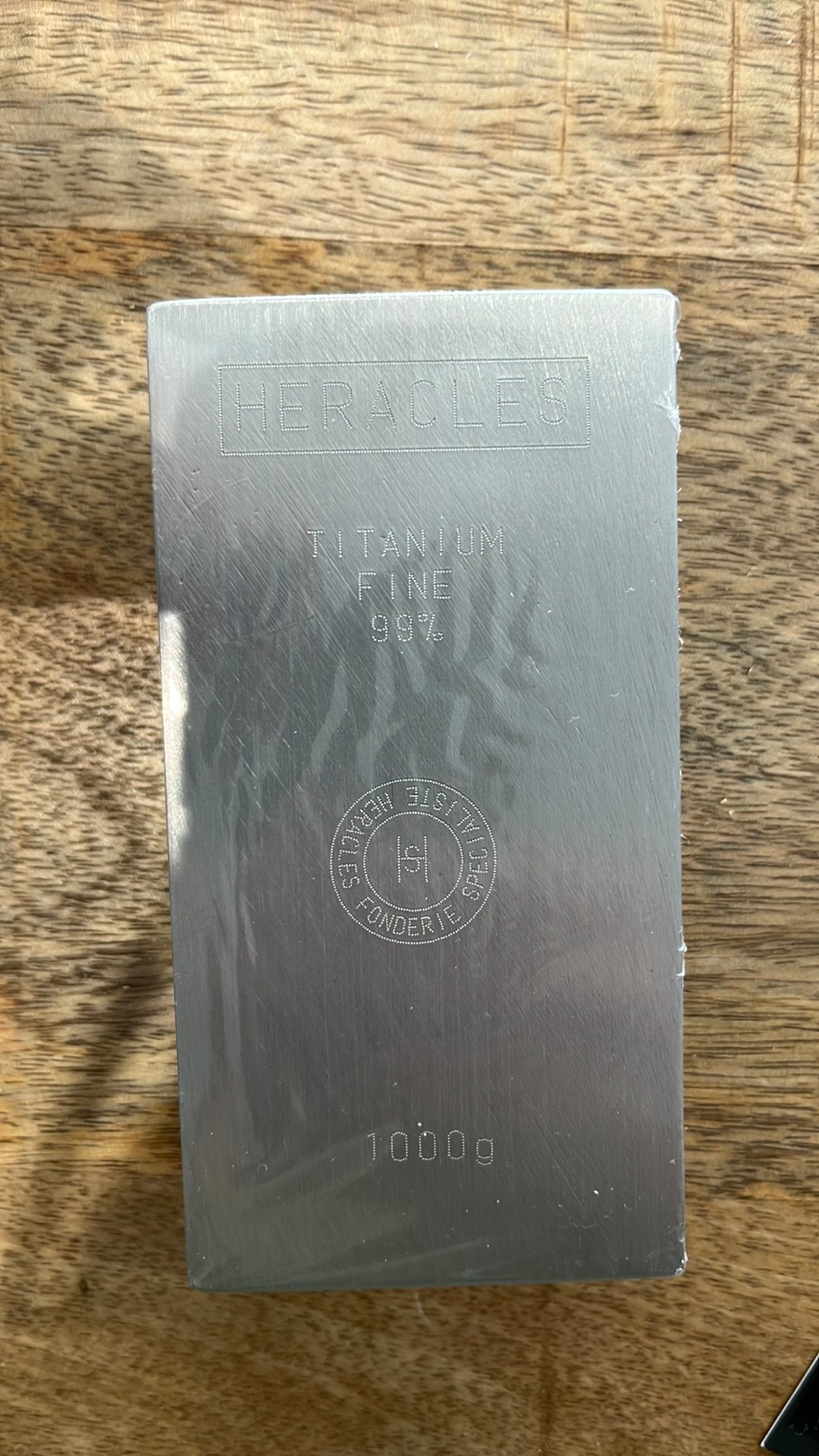 1 kg Titanium 99% avec certificat d authenticité, Enlèvement ou Envoi