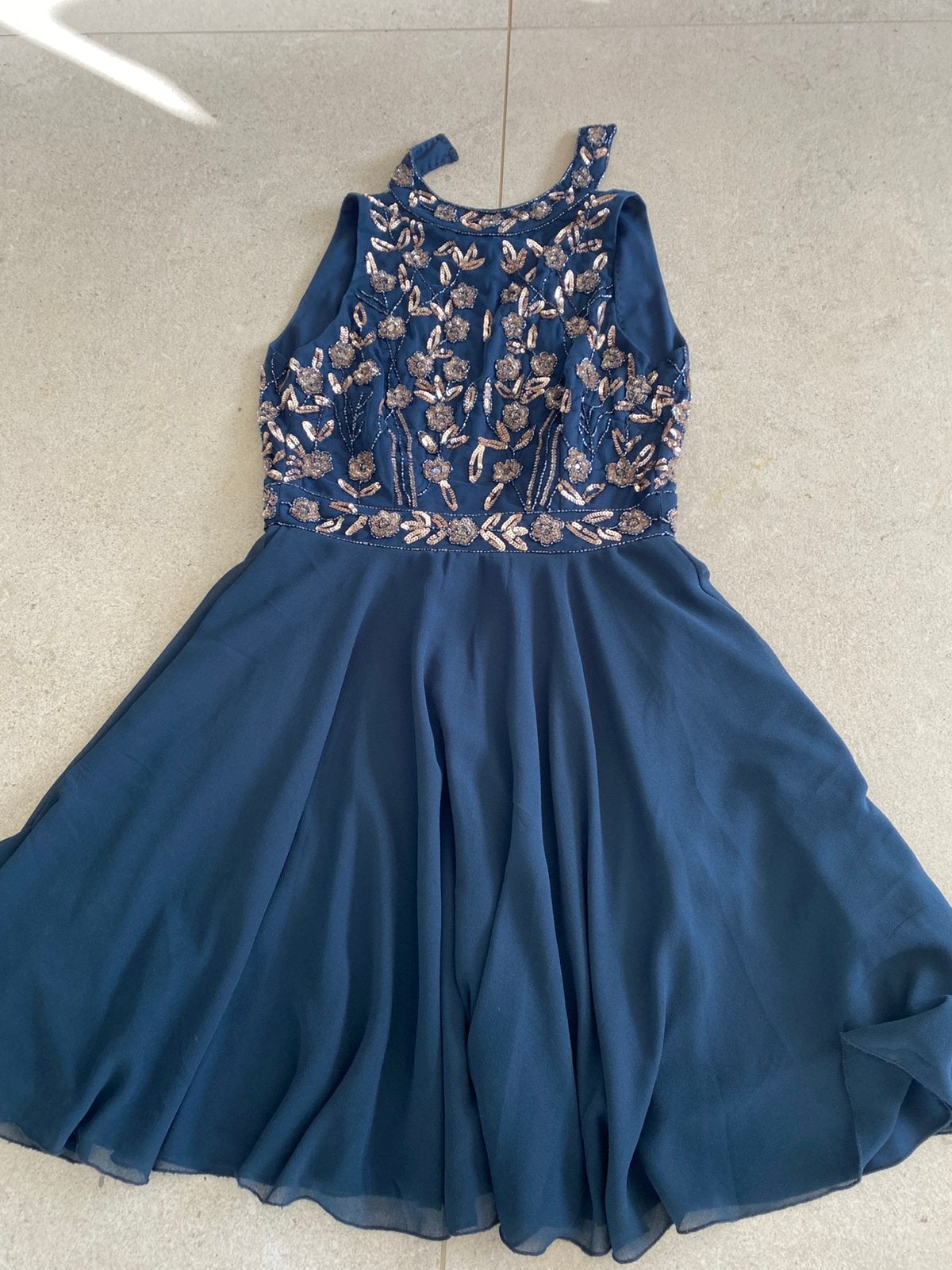 Cocktailjurk Lace&Beads maat S, Kleding | Dames, Ophalen, Blauw, Cocktailjurk, Zo goed als nieuw