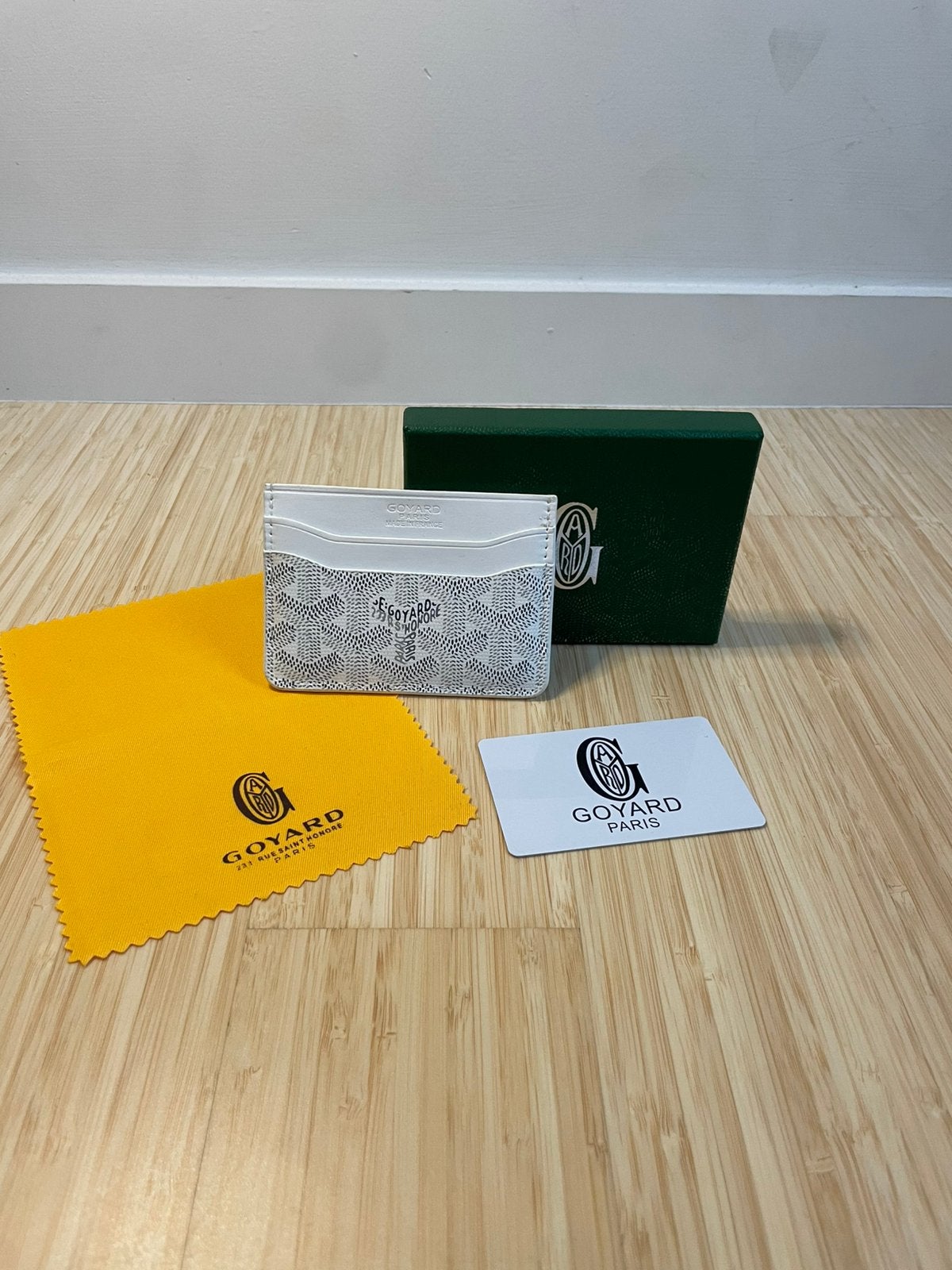 Goyard Cardholder -White edition, Handtassen en Accessoires, Portemonnees, Overige merken, Wit, Ophalen of Verzenden, Zo goed als nieuw
