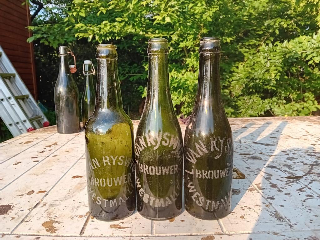 Oude bierflessen brouwerij Lambert van Ryswyck Westmalle, Enlèvement ou Envoi