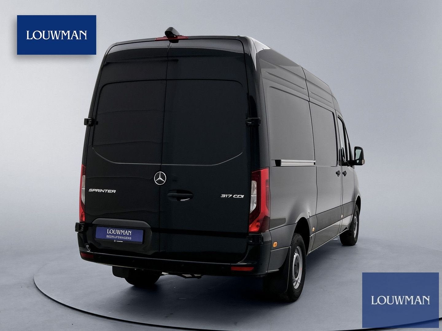 Mercedes-Benz Sprinter 317 CDI L2H2 Facelift Led 3500KG trek, Automaat, Zwart, Bedrijf, Diesel