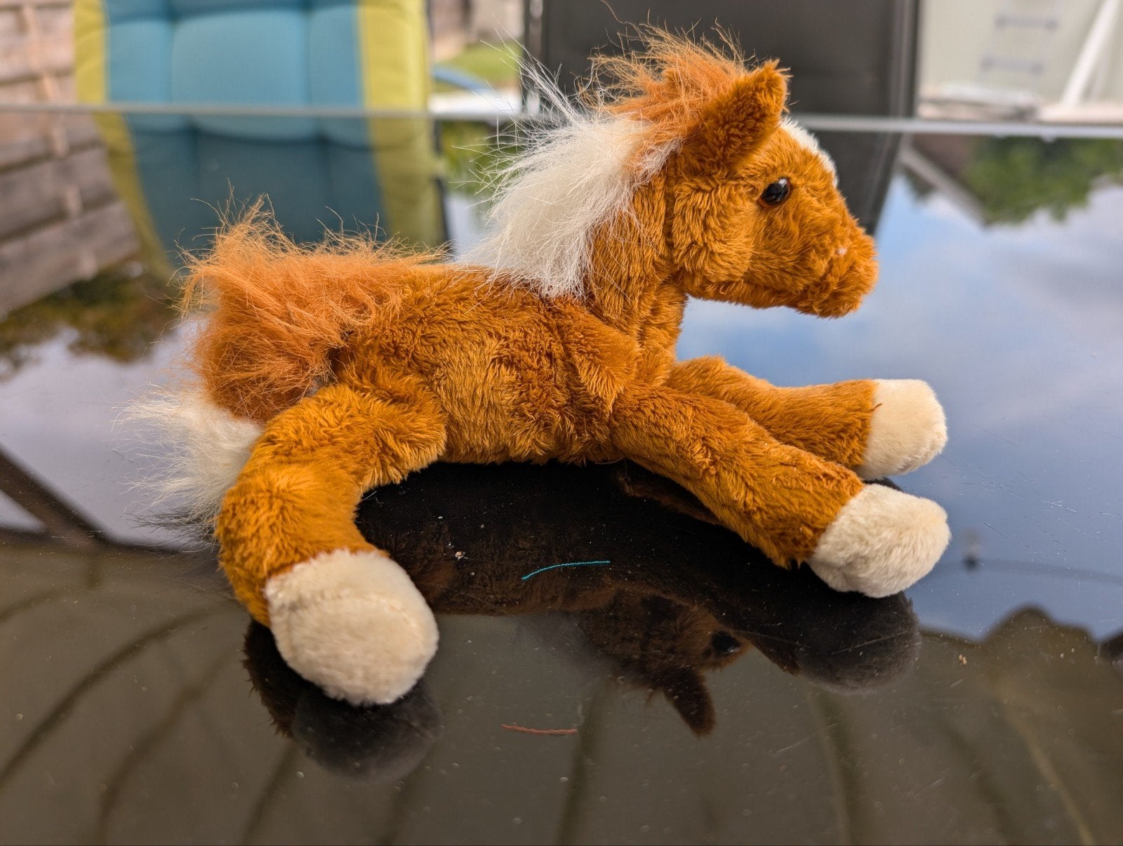 Knuffel paard, Paard, Overige karakters, Ophalen of Verzenden, Zo goed als nieuw