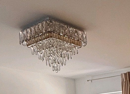 chic cristal hanglamp, Enlèvement