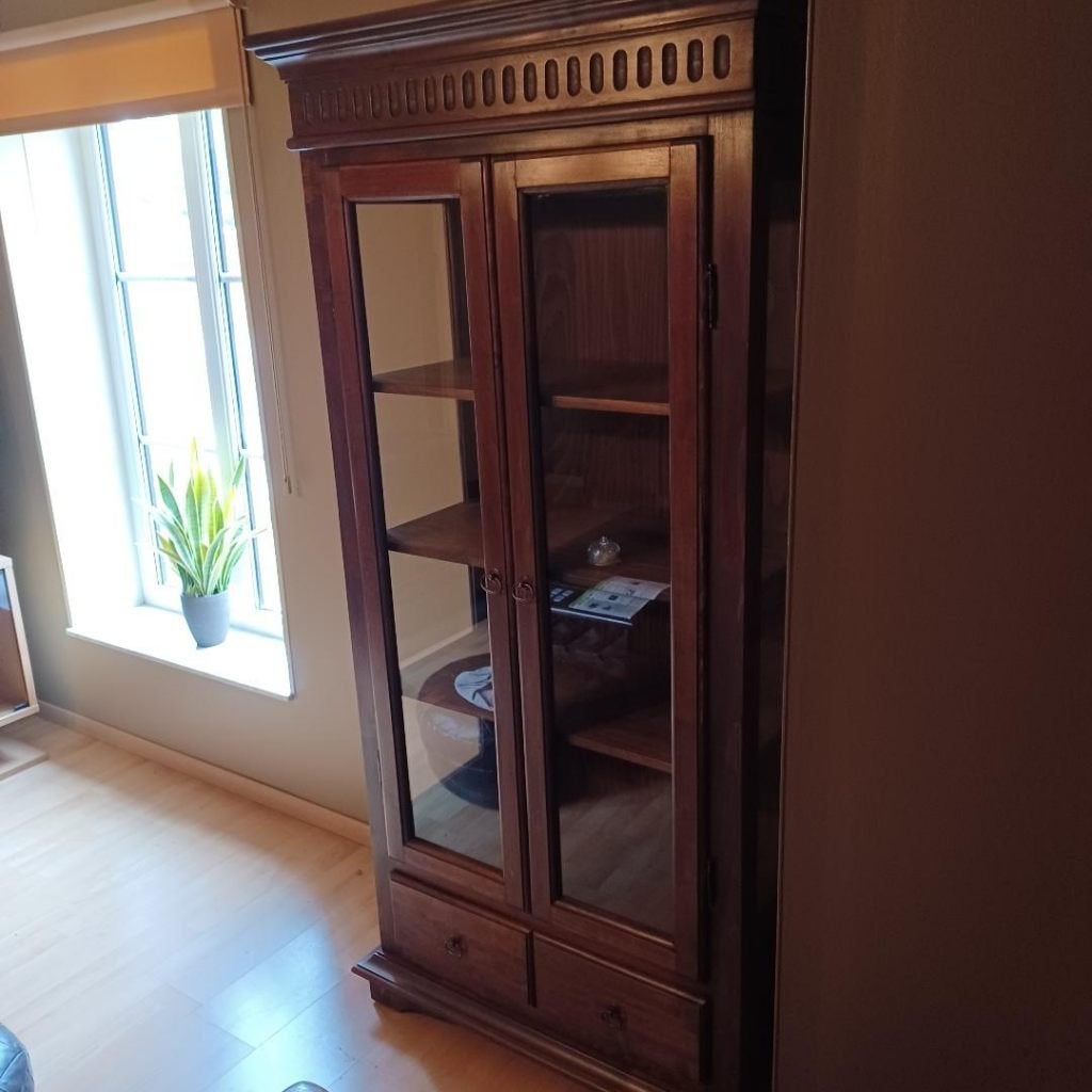 Vitrine kast (koloniaal), 25 à 50 cm, Koloniaal, Comme neuf, 50 à 100 cm