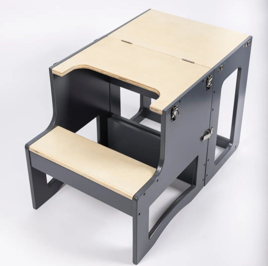 Tour d'apprentissage 2 en 1 + banc avec table mes petits cop, Enlèvement, Neuf, Autres types, Coulissant