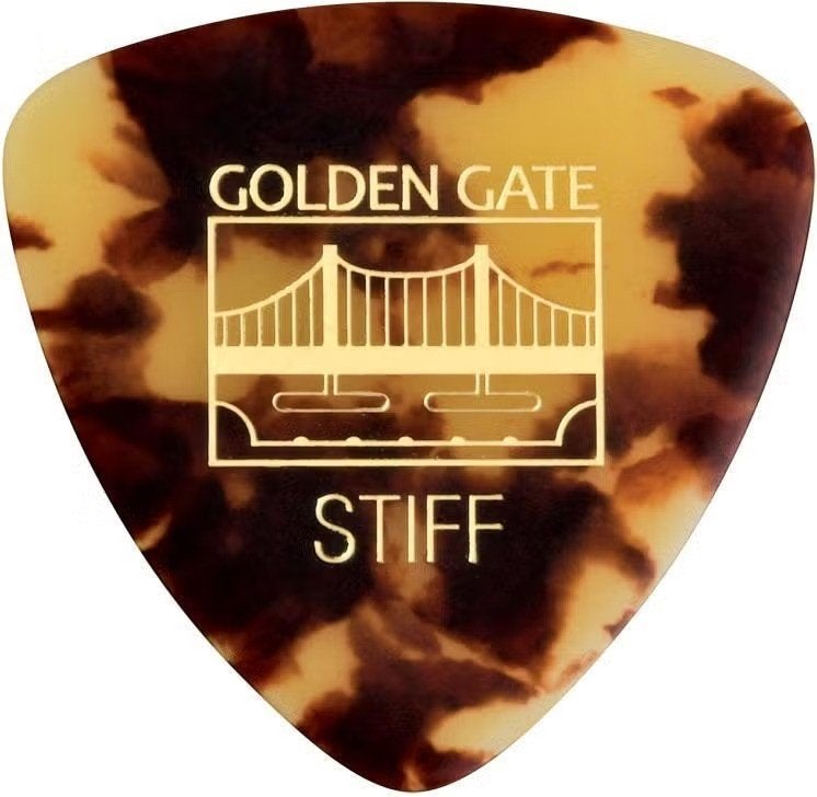 Golden Gate Triangle Tortoise plectrum Stiff 1.00 mm 12-pack, Musique & Instruments, Enlèvement ou Envoi, Neuf, Guitare acoustique