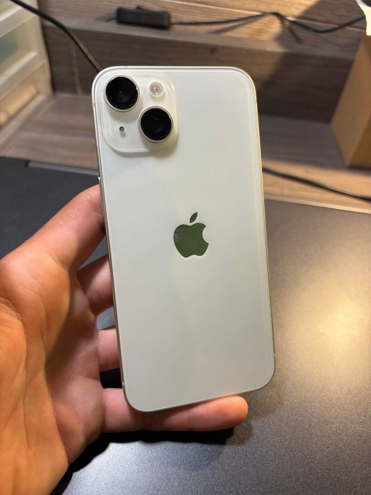 iPhone 14, Telecommunicatie, Ophalen, 128 GB, Wit, Zo goed als nieuw
