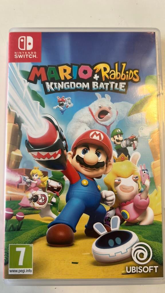 Nintendo switch game Mario + Rabbids kingdom battle, Ophalen, Zo goed als nieuw