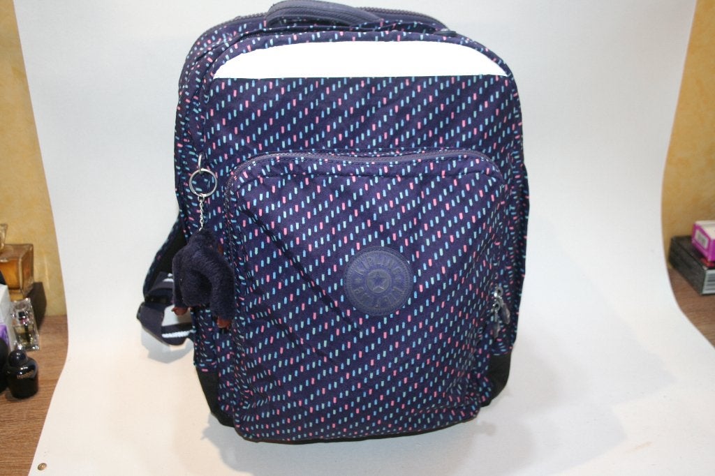 Kipling grand sac à dos collège 3 compartiments +singe TBE, Bijoux, Sacs & Beauté, Sacs | Cartables, Enlèvement ou Envoi, Utilisé